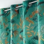 Rideau a oeillets 140 x 260 cm polyester imprime panis Bleu