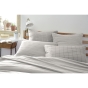 Taie d'oreiller gaze de coton tissée 60 x 60 cm gaïa mix Gris