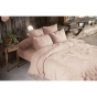 Pack gaze de coton parure de couette 260X240 cm + drap housse 160X200 + 2 taies 60x60  Rose