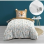 Pack housse de couette enfant Loumba 140 x 200 cm + drap housse Blanc