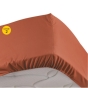 Lot de 2 Draps housse King size Orange 180 x 200 cm en percale bonnet 30 cm