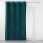 Rideau tamisant à oeillets 140 x 260 cm velours reflief Velouriane Emeraude