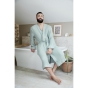 Peignoir Kimono Mixte L/XL – Gaze de Coton Gaïa Eucalyptus