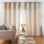 Rideau a oeillets 140 x 240 cm polycoton Solea Argent