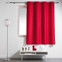 Lot de 2 rideaux spécial petites fenêtres 140 x 180 cm Essentiel Rouge