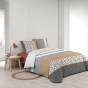 Parure de couette 240 x 220 cm coton 42 fils + 2 taies Arsene