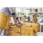 Nappe rectangle 150 x 350 cm Gaze de coton Safran