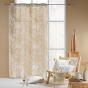 douceur d'intérieur, Rideau à Oeillets (140 x 240 cm) Dune, Coton/Polyester Imprimé