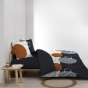 Housse de couette 240 x 220 cm coton 57 fils + 2 taies Oblis