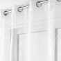 Panneau a oeillets 140 x 240 cm voile sable brode edenia Blanc