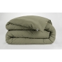 Housse de couette flanelle 240 x 220 cm candice romarin Kaki