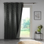 Rideau a oeillets 140 x 260 cm 100% occultant/jacquard Lunella Anthracite