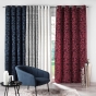 Rideau a oeillets 140 x 260 cm jacquard rosalina Navy