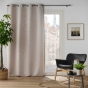 Rideau occultant 140 x 240 cm occultant jacquard Dusky Beige