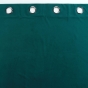 Lot de 2 Rideaux tamisant à oeillets 140 x 260 cm velours relief Velouriane Emeraude