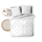 Housse de couette 240 x 220 cm coton 42 fils + 2 taies Etna