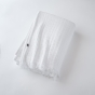 Plaid à franges en gaze de coton 180 x 220 cm Gaia Blanc
