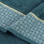 Drap de douche 70 x 130 cm éponge unie jacquard Belina Bleu