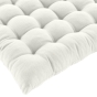 Assise matelassee 38 x 38 cm coton/polyester recycle grs twily Blanc