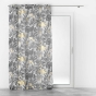 panneau a oeillets 140 x 240 cm voile sable imprime metallise karaba
