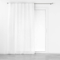 Voilage a passants caches 140 x 240 cm effet lin tisse Haltona Blanc