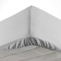 Drap housse 140 x 190 cm bonnet 30 cm Mmicrofibre Oscar Gris Clair