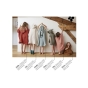 poncho enfant mixte 2/5 ans gaze de coton unie gaïa eucalyptus