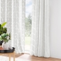 Lot de 2 rideaux 135 x 260 cm en velours devoré Geolina Blanc