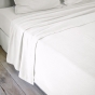 Drap plat 240 x 300 cm flanelle de coton chaude - Candice Blanc