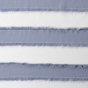 Voilage a oeillets 140 x 260 cm voile sablé fils coupés Lalina Bleu