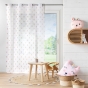 Panneau a oeillets 140 x 240 cm voile sable imprime geokid Rose