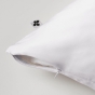 Taie d'Oreiller 63 x 63 cm - Soie de Mûrier Soanne - Blanc