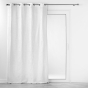 Rideau a oeillets 140 x 260 cm jacquard Floriss Blanc