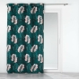 Rideau a oeillets 140 x 280 cm polyester imprime belline Emeraude
