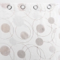 Lot de 2 voilages a oeillets 140 x 240 cm voile sable imprimé metallisé Oliane