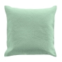 Couvre lit 2p mat.+2 hc 60x60 220 x 240 cm microfibre unie romane Sauge