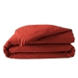 Housse de couette 2 personnes 260 x 240 cm percale de coton 78 fils Tomette