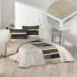 Pack housse de couette 220x240 cm So natural + drap housse 140x190x30 Beige