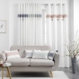 Rideau tamisant 140 x 240 cm 100% coton brodé  Amaya Gris