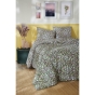 Parure de lit 260 x 240 cm + 2 taies d'oreiller - Coton imprimé Myosotis