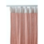Rideau Galon Fronceur 140 x 240 cm - Double Gaze de Coton  - Uni Gaïa Rose Pêche