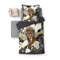 Pack parure de couette enfant  Félina 140 x 200 cm + drap housse 90 x 190 x 30 Blanc