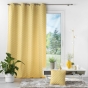 Rideau a oeillets 140 x 260 cm jacquard chenille Mariella Ocre