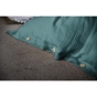 Pack double gaze de coton housse de couette 240 x 220 cm + 2 taies d'oreiller 60 x 60 bleu Bleu