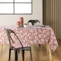 Nappe rectangle 140 x 240 cm microfibre imprimee bellys Terracotta