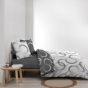 Housse de couette réversible 240 x 220 cm en microfibre de flanelle Bliss