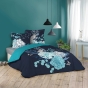 Pack housse de couette 220x240 cm Siffloti + drap housse 140x190 Bleu