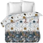 couette tempérée doucle face 240 x 220 cm coton imprimé Octopia