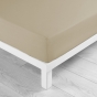 Pack parure de couette 260x240 cm Goyave + drap housse 160x200x30 Beige