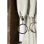 Lot de 2 rideaux 140 x 300 cm réglables double gaze de coton Vert d'eau